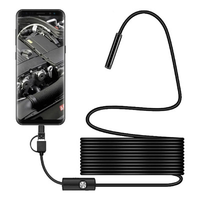 Endoscopio 3 En 1 De 5 Mm Para Teléfono\u002Fpc\u002Fcoche, Flexible D | Envío gratis