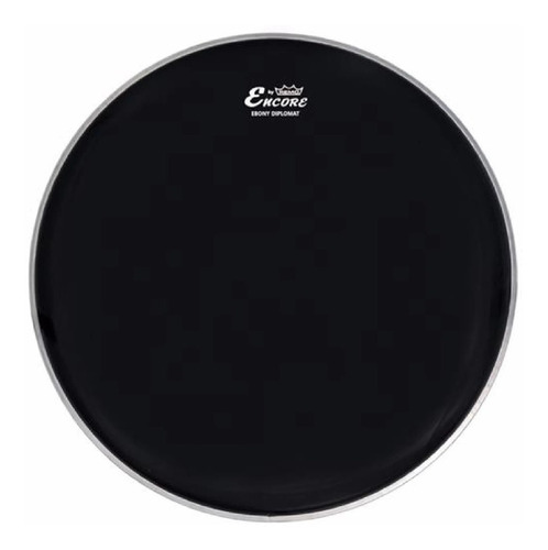 Parche Remo Encore Diplomat Ebony Negro - 10 Pulgadas P/ Tom