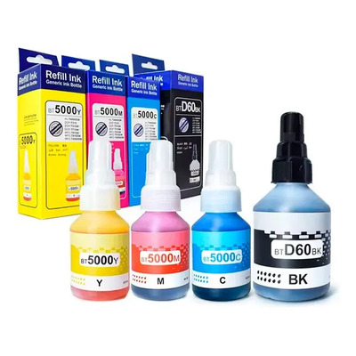 Pack 4 Tintas BT 5000 A Base de Agua Compatible Brother DCP MFC Variados | Meses sin interés