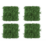 Kit 4 Placa Para Jardim Vertical Desidratado Natural 50x50cm