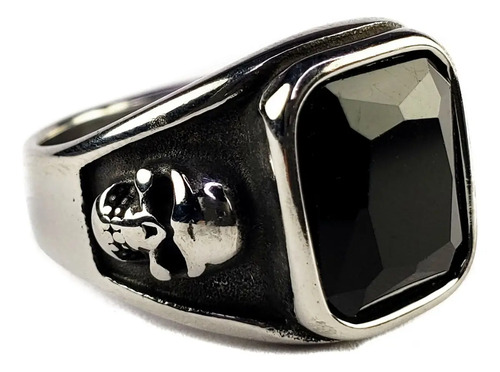 Anillo Elegante Calavera Negro Dark Acero Inoxidable Unisex | MercadoLibre