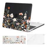 Funda Mosiso Para Macbook Pro 13 M2 + C/teclado Flowers