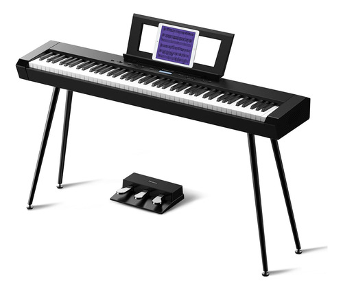 Starfavor Piano Digital De 88 Teclas Con Peso, Teclado De Pi