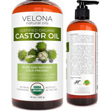 Velona Aceite De Ricino Orgánico Certificado Por Usda, 16 On