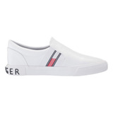 Tommy Fin 2 Blanco Slip On Sin Agujetas Nuevo Y Original