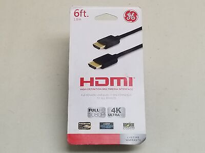 Ge 33574 6ft. (1.8m) Hdmi Video And Audio Cable Ttz