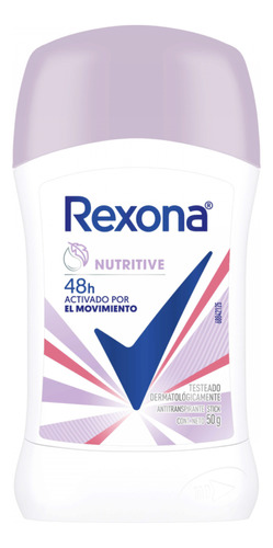 Rexona Nutritive Antitranspirante En Barra X 50 G Fragancia Fresca