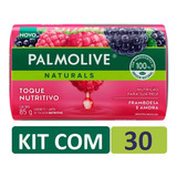 Kit Com 30 Sabonetes Palmolive Naturals Toque Nutritivo 85g