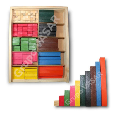 Regletas de Cuisenaire Juego Matemático Didáctico Madera 292 Piezas | Envío gratis