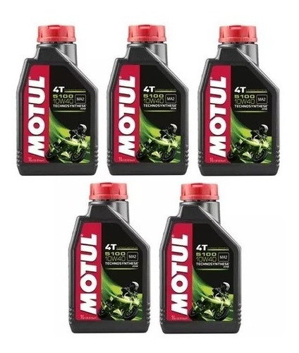 Aceite Motul 5100 4t 15w50 Semisintetico X 5unidades Coyote