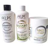 Felps Escova Progressiva Okra Kit 300g + Btx Em Massa Óleo