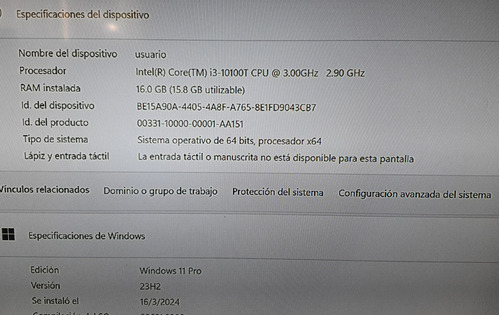 Mini Pc Dell Optiplex 3080 Core I3 (10ma Gen). Ddr4.