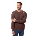Suéter De Punto Con Cuello Redondo Para Hombre Sweater