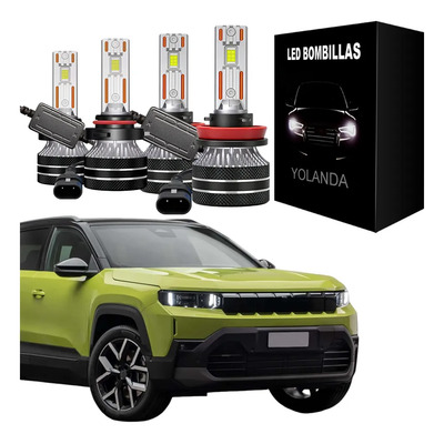 Para Jeep Compass 20172025 Kit De Luces Luz Blanca H11 9005 H11+9005