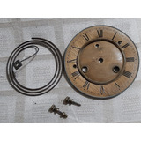 Junghans Antiguo Cuadrante De Reloj Pared, Espiral Tornillos