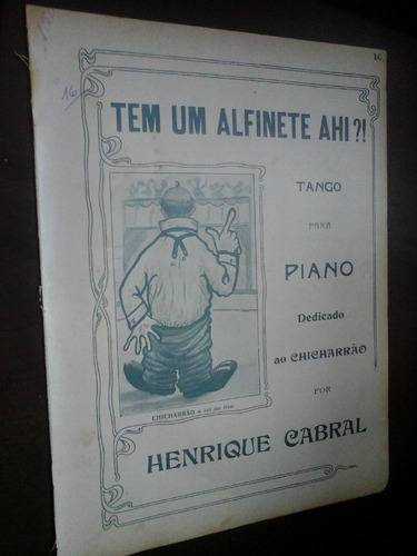 Partitura Tango Para Chicharrão Tem Um Alfinete Ahi Henrique