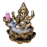 Incensário Cascata E Vareta Ganesha Na Flor De Lotus