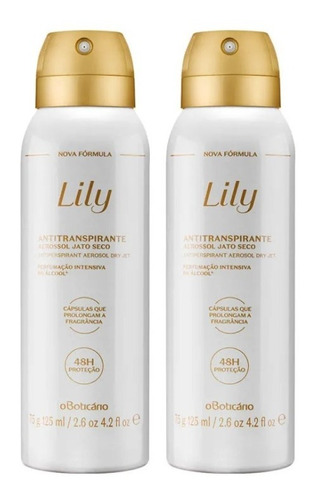 Kit Lily Desodorante Antitranspirante, 75g/125ml O Boticário