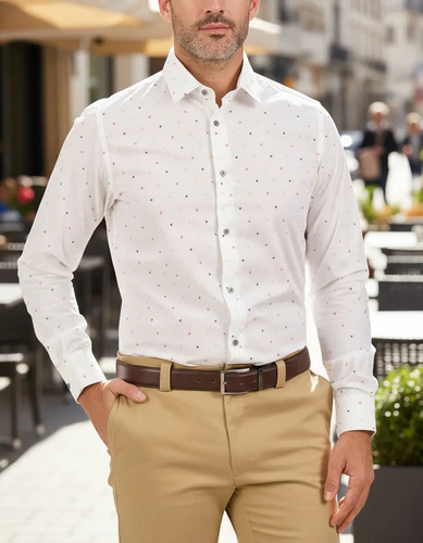 Camisa De Vestir Original Penguin Slim Fit Para Hombre