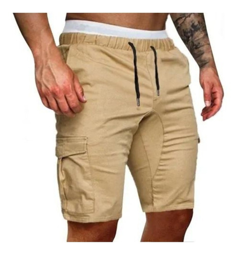 Shorts Cargo Bermuda Gabardina Liquidación