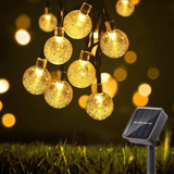 Snomyrs Solar String Lights Outdoor 50led 22.9 Ft Solar Pati