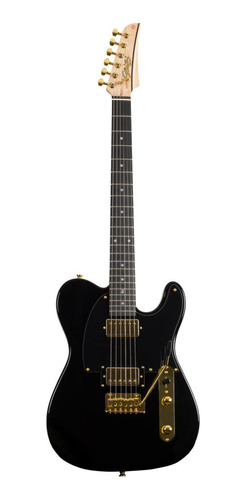 Guitarra Telecaster Seizi Katana Kabuto Tl Black Gold C/ Bag