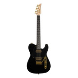 Guitarra Telecaster Seizi Katana Kabuto Tl Black Gold C/ Bag