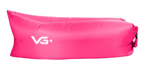 Sofá Air Bag Puff Inflável Para Camping Vg+ Rosa