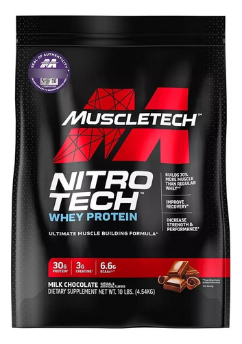 Nitro Tech Whey Protein 10lbs - Unidad a $699000