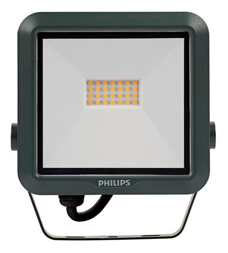 Refletor Led Aluminio   10w Biv Ip65 5700k Preto Philips Cor Da Luz Branco-neutro 110v/220v