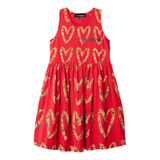 Vestido Griselda Desigual Niña Talla 5/6 Corazones