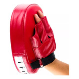 Manopla Cachagolpes Piel Sintetica Karate Box Mma Rojo D1018