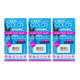 Otowil Cielo Color Kit X3 Tintura Crema Fantasía Vegana 50gr