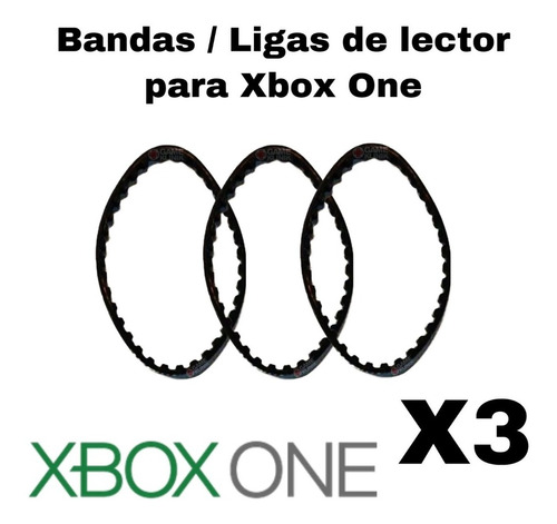 3 Liga Goma Bandas Xbox One Y One S Lector / Lente Bandeja