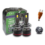 Kit 2 Foco Led H7 Hid Led Csp Nitrogeno Canbus 200w Luz Fija