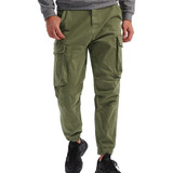 Pantalones Camo Cargo Casual Para Hombre