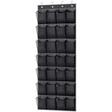 Organizador De Zapatos Colgante Plegable 28 Bolsillos Negro