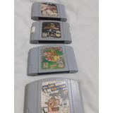 Cartuchos Originais Nintendo 64 Lote Com 4 Unidades 