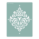 Stencil Decorativo Pintura Arte Ideal Muebles 30x40 Damask