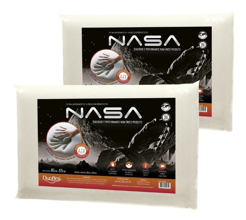 Travesseiro Nasa-x Viscoelástico Antiácaro,fungos,bacterias