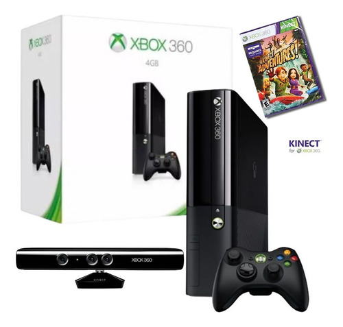 Xbox 360 E + Kinect + Juego - Original Microsoft *impecable!