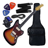 Kit Guitarra Tagima Jazzmaster Tw-61 Sb Sunburst Gx01