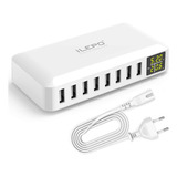 Carregador Usb Hub Long Charger Usb Smart Multi Fast Com 4 P