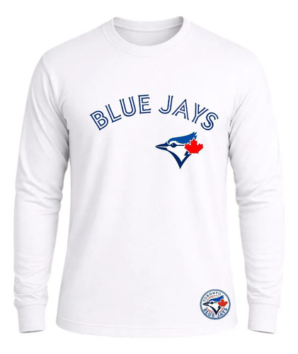 Jersey Playera Blue Jayz Premium Beisbol Manga Larga
