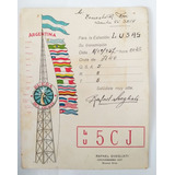 Antigua Postal  Radio Aficionado Argentina 1937