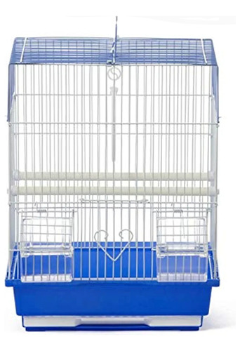 Jaula Para  Aves  Mediana Azul  +envio Gratis 