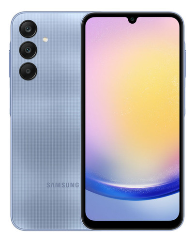 Teléfono Celular Samsung Galaxy A25 5g, Cámara Trasera Triple De Hasta 50 Mp, Selfie De 13 Mp, Pantalla Super Amoled Infinity De 6.5120 Hz, 128 Gb, 6 Gb, Procesador Octa-core, Doble Chip, Azul
