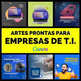 Kit Com 240 Artes Para Empresas De Informática: Editáveis