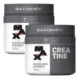 Kit 2 Em 1 Creatina 300g Max Titanium Monohidratada 2 Unidades