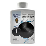 Egyptian Henna Al Agua X 90 G Tono 1 - Negro